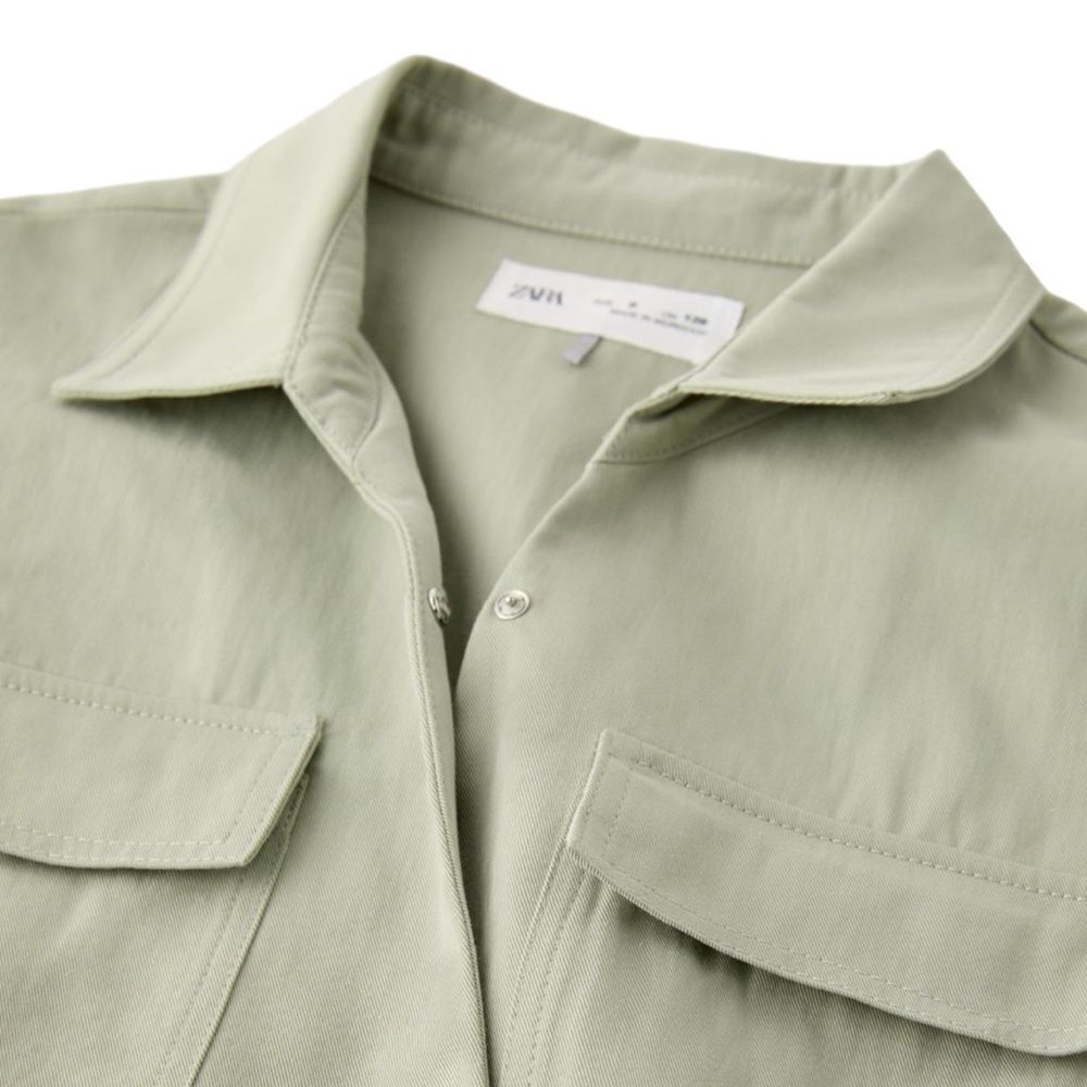 ZARA Kids | Light Green | FULL LENGTH UTILITY JUMPSUIT - Picture 4 of 7